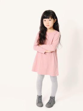 「devirock（デビロック）のアイテム（レギンス/スパッツ）」を使った、devirockさん（キッズ・110cm）の秋コーディネート
