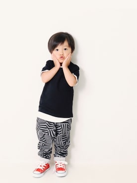 devirockさん（キッズ・90cm）の秋コーディネート