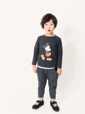 「devirock（デビロック）のアイテム（パンツ）」を使った、devirockさん（キッズ・110cm）の秋コーディネート