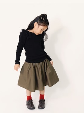 「devirock（デビロック）のアイテム」を使った、devirockさん（キッズ・110cm）の秋コーディネート