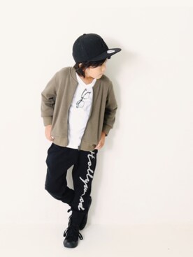 「devirock（デビロック）のアイテム（ジャケット/アウター）」を使った、devirockさん（キッズ・110cm）の秋コーディネート