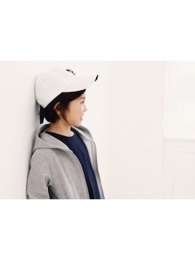 「devirock（デビロック）のアイテム（パーカー）」を使った、devirockさん（キッズ・120cm）の春コーディネート