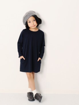 「devirock（デビロック）のアイテム（ワンピース/ドレス）」を使った、devirockさん（キッズ・110cm）の秋コーディネート