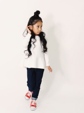 「devirock（デビロック）のアイテム（パンツ）」を使った、devirockさん（キッズ・110cm）の秋コーディネート