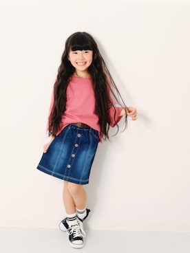 「おんなのこコーデ」｜「アイテム（チュニック）」を使った、devirockさん（キッズ・120cm）の冬コーディネート