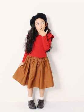 「devirock（デビロック）のアイテム」を使った、devirockさん（キッズ・110cm）の冬コーディネート