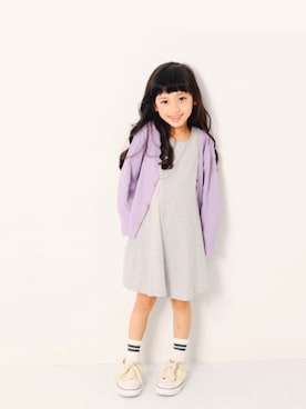 「devirock（デビロック）のアイテム（ワンピース/ドレス）」を使った、devirockさん（キッズ・110cm）の冬コーディネート