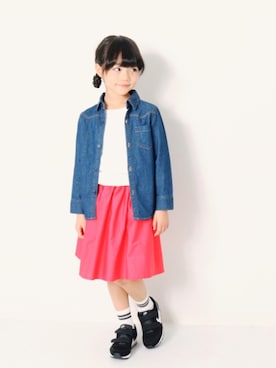 「devirock（デビロック）のアイテム（レッグウェア）」を使った、devirockさん（キッズ・120cm）の春コーディネート