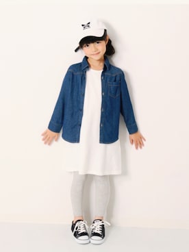 「devirock（デビロック）のアイテム（ワンピース/ドレス）」を使った、devirockさん（キッズ・120cm）の春コーディネート