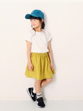 「devirock（デビロック）のアイテム（ワンピース/ドレス）」を使った、devirockさん（キッズ・120cm）の春コーディネート