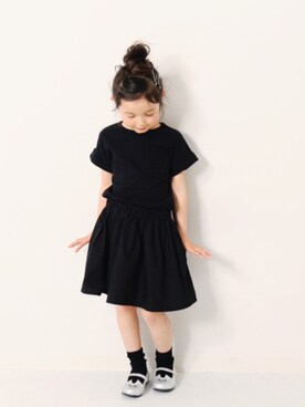 「devirock（デビロック）のアイテム（ワンピース/ドレス）」を使った、devirockさん（キッズ・110cm）の春コーディネート