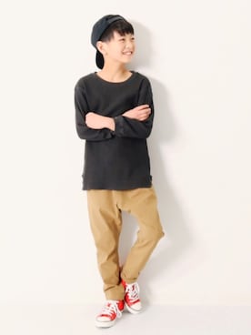 「devirock（デビロック）のアイテム」を使った、devirockさん（キッズ・140cm）の春コーディネート