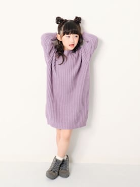 「devirock（デビロック）のアイテム（ワンピース/ドレス）」を使った、devirockさん（キッズ・110cm）の秋コーディネート