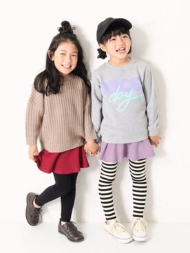 「devirock（デビロック）のアイテム（スウェット）」を使った、devirockさん（キッズ・110cm）の秋コーディネート