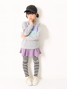 「devirock（デビロック）のアイテム（スウェット）」を使った、devirockさん（キッズ・120cm）の冬コーディネート