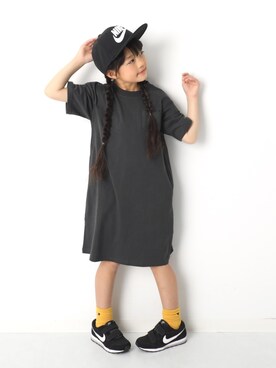 「devirock（デビロック）のアイテム（ワンピース/ドレス）」を使った、devirockさん（キッズ・120cm）の春コーディネート