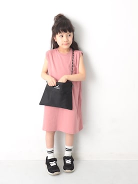 「devirock（デビロック）のアイテム（ワンピース/ドレス）」を使った、devirockさん（キッズ・104cm）の夏コーディネート