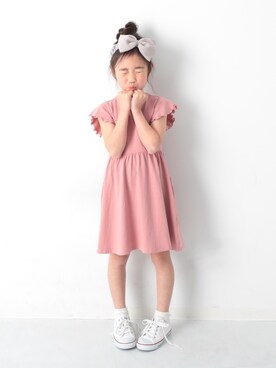「devirock（デビロック）のアイテム（ワンピース/ドレス）」を使った、devirockさん（キッズ・104cm）の夏コーディネート
