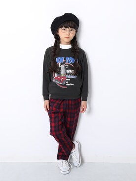 「devirock（デビロック）のアイテム（スウェット）」を使った、devirockさん（キッズ・120cm）の秋コーディネート