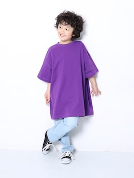 「devirock（デビロック）のアイテム（パンツ）」を使った、devirockさん（キッズ・120cm）の冬コーディネート