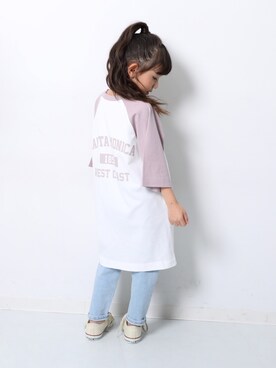 「devirock（デビロック）のアイテム（パンツ）」を使った、devirockさん（キッズ・120cm）の冬コーディネート