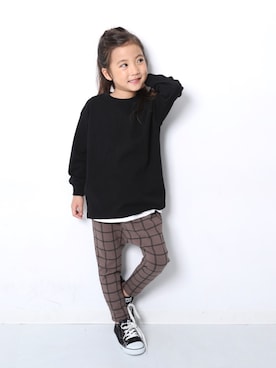 「devirock（デビロック）のアイテム（パンツ）」を使った、devirockさん（キッズ・110cm）の春コーディネート