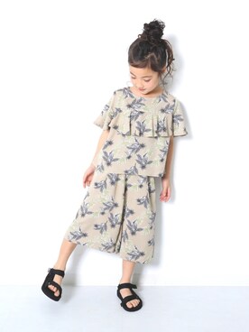 「devirock（デビロック）のアイテム（パンツ）」を使った、devirockさん（キッズ・120cm）の春コーディネート
