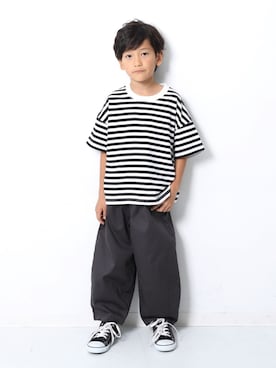 「devirock（デビロック）のアイテム（パンツ）」を使った、devirockさん（キッズ・120cm）の夏コーディネート