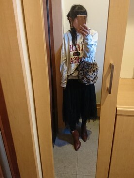 「Ungrid（アングリッド）のアイテム（シューズ）」を使った、 (*^^*)ゆーのさん（レディース・158cm）の秋コーディネート