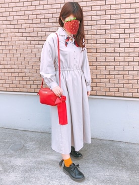 「メゾンドフルール」｜「アイテム（その他シューズ）」を使った、piさん（レディース・158cm）の春コーディネート