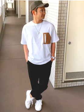 「FILA（フィラ）のアイテム（アナログ腕時計）」を使った、Shoupeiさん（メンズ・160cm）の夏コーディネート