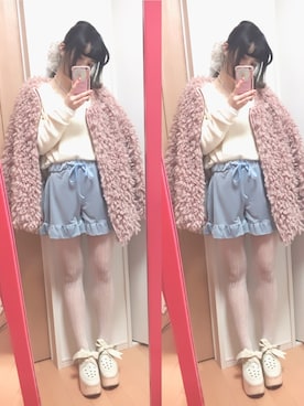 「ohotoro」｜「アイテム（その他シューズ）」を使った、mikAさん（レディース・150cm）の冬コーディネート