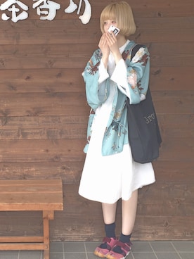「WEAR」｜「アイテム（ワンピース/ドレス）」を使った、mikAさん（レディース・150cm）の春コーディネート