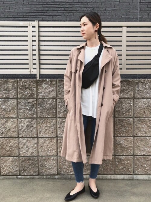 𝚊 𝚒 Social Girlのトレンチコートを使ったコーディネート Wear