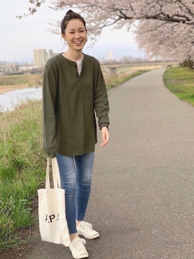 𝚊 𝚒さん（レディース・162cm）の春コーディネート