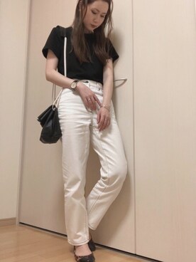 「PT（ピーティ）のアイテム（ショルダーバッグ）」を使った、𝚊 𝚒さん（レディース・162cm）の夏コーディネート