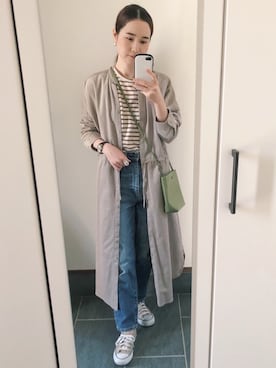 「コーデュロイシャツ」｜𝚊 𝚒さん（レディース・162cm）の春コーディネート