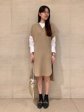 「abahouse」｜「アイテム（ワンピース/ドレス）」を使った、RIEKOさん（レディース・175cm）の春コーディネート