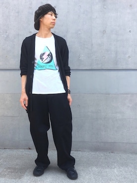 「アイテム（キャスケット、グリーン系）」を使った、lama さん（メンズ・168cm）の春コーディネート