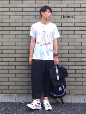 「JOURNAL STANDARD（ジャーナルスタンダード）のアイテム（アクセサリー）」を使った、lama さん（メンズ・168cm）の夏コーディネート