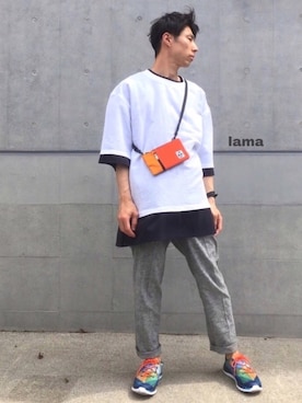 「JOURNAL STANDARD（ジャーナルスタンダード）のアイテム（アクセサリー）」を使った、lama さん（メンズ・168cm）の夏コーディネート