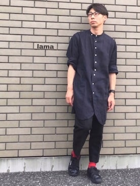 「JOURNAL STANDARD（ジャーナルスタンダード）のアイテム（アクセサリー）」を使った、lama さん（メンズ・168cm）の夏コーディネート