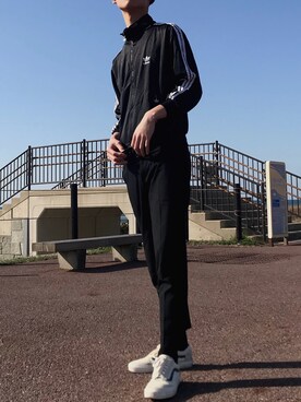 「アイテム（ジャージ）」を使った、yuzukiさん（メンズ・188cm・10代）の春コーディネート
