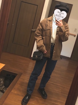 「NOWiSTYLE（ナウアイスタイル）のアイテム」を使った、kkさん（レディース・162cm）の冬コーディネート