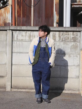 「ROLLING CRADLE（ローリングクレイドル）のアイテム（ジャケット/アウター）」を使った、ヨースケさん（メンズ・158cm）の冬コーディネート