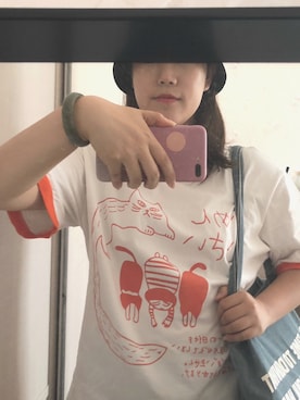 「PULL&BEAR（プルアンドベア）のアイテム（バッグ）」を使った、猛兔几さん（レディース・169cm）の夏コーディネート