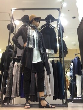 「MAJESTIC LEGON（マジェスティックレゴン）のアイテム（帽子）」を使った、AQUAさん（メンズ・176cm）の冬コーディネート