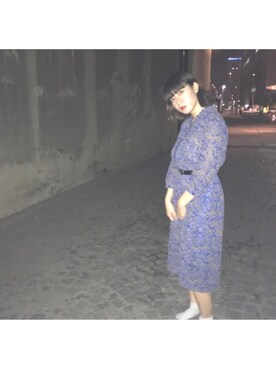 「wearhalloween2017」｜「アイテム（ワンピース/ドレス）」を使った、アヤカさん（レディース・155cm）の秋コーディネート