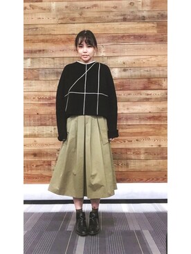 「working style」｜「アイテム（ブーティ）」を使った、Channel_Viさん（レディース・166cm）の春コーディネート