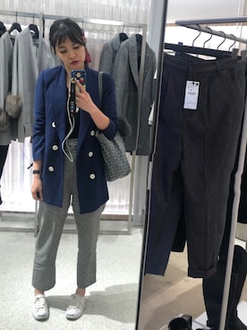 「日系休闲」｜「アイテム（ジャケット/アウター）」を使った、Channel_Viさん（レディース・166cm）の春コーディネート